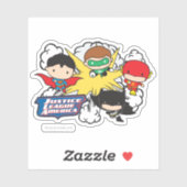Chibi Justice League of America Explosion Sticker (Vel)
