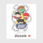 Chibi Justice League of America Explosion Sticker (Vel)