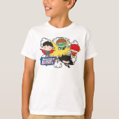 Chibi Justice League of America Explosion T-shirt (Voorkant)