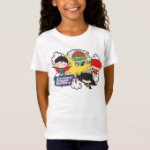 Chibi Justice League of America Explosion T-shirt (Voorkant)