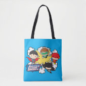 Chibi Justice League of America Explosion Tote Bag (Voorkant)