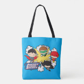 Chibi Justice League of America Explosion Tote Bag (Achterkant)