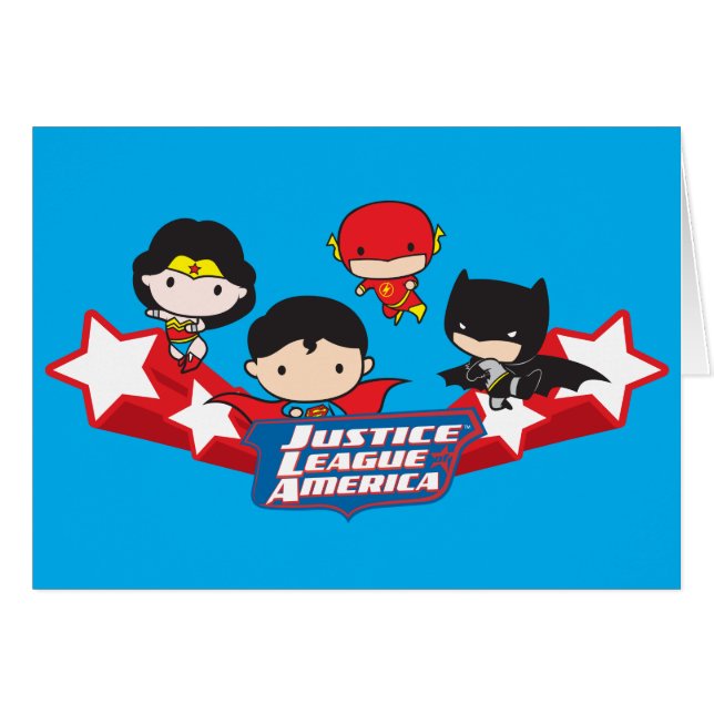 Chibi Justice League of America Stars (Voorkant Horizontaal)