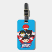 Chibi Justice League of America Stars Bagagelabel (Voorkant verticaal)