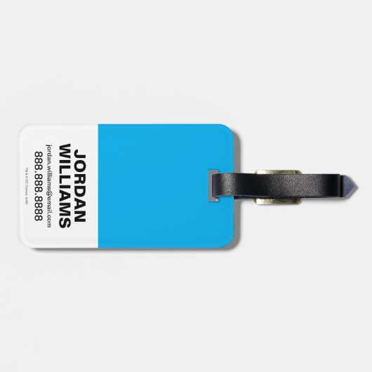 Chibi Justice League of America Stars Bagagelabel (Achterkant horizontaal)