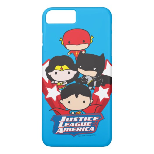 Chibi Justice League of America Stars Case-Mate iPhone Case (Achterkant)