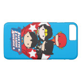 Chibi Justice League of America Stars Case-Mate iPhone Case (Achterkant (Horizontaal))