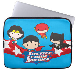 Chibi Justice League of America Stars Laptop Sleeve