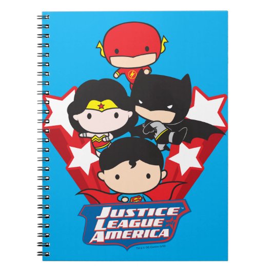 Chibi Justice League of America Stars Notitieboek (Voorkant)