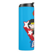 Chibi Justice League of America Stars Thermosbeker (Gedraaid links)