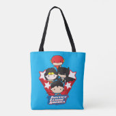 Chibi Justice League of America Stars Tote Bag (Achterkant)