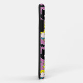 Chibi Justice League Pattern over Paars Case-Mate iPhone Case (Achterkant/rechts)