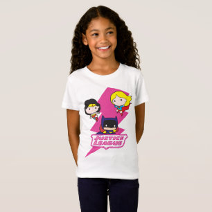 Chibi Justice League Pink Lightning T-shirt