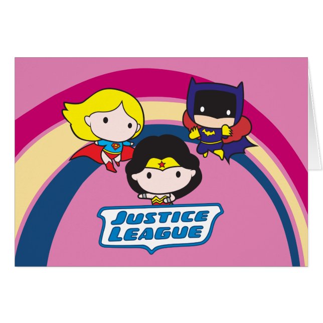 Chibi Justice League Rainbow (Voorkant Horizontaal)