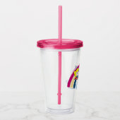 Chibi Justice League Rainbow 2 Acryl Drinkbeker (Rechts)