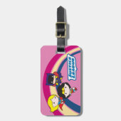 Chibi Justice League Rainbow Bagagelabel (Voorkant verticaal)
