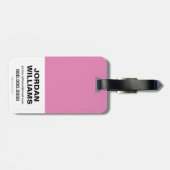 Chibi Justice League Rainbow Bagagelabel (Achterkant horizontaal)