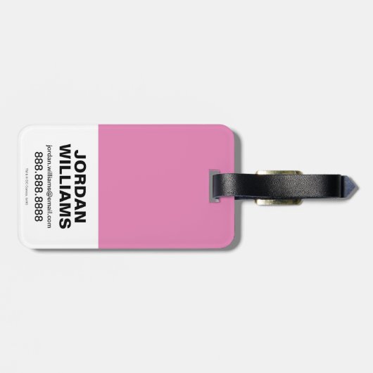 Chibi Justice League Rainbow Bagagelabel (Achterkant horizontaal)