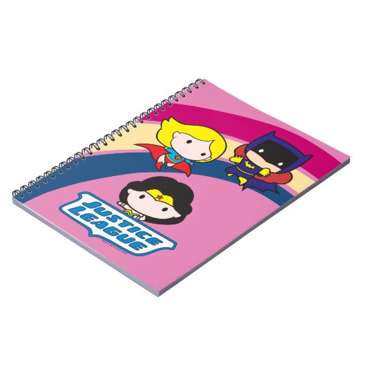 Chibi Justice League Rainbow Notitieboek (Linkerzijde)