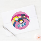Chibi Justice League Rainbow Ronde Sticker (Envelop)