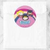 Chibi Justice League Rainbow Ronde Sticker (Tas)