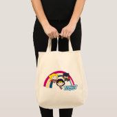 Chibi Justice League Rainbow Tote Bag (Voorkant (product))