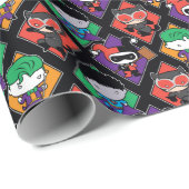 Chibi Justice League Villain Pattern Cadeaupapier (Rol Hoek)