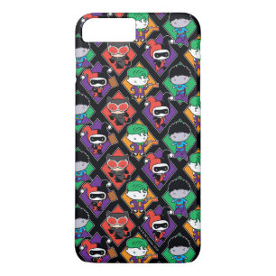 Chibi Justice League Villain Pattern Case-Mate iPhone Case