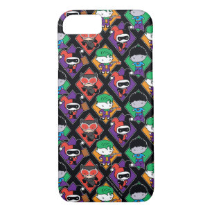 Chibi Justice League Villain Pattern Case-Mate iPhone Case