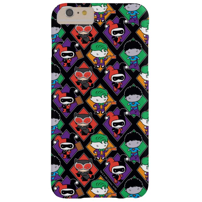 Chibi Justice League Villain Pattern Case-Mate iPhone Case (Achterkant)