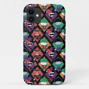 Chibi Justice League Villain Pattern iPhone 11 Hoesje