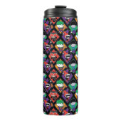 Chibi Justice League Villain Pattern Thermosbeker (Voorkant)