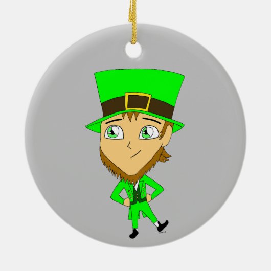 chibi kabouter keramisch ornament (Achterkant)