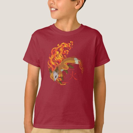 Chibi Kaius the Kit, Guardian of Fire, Kind T-Shir T-shirt (Voorkant)