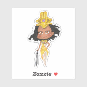 Chibi Kandaka Krijger Sticker
