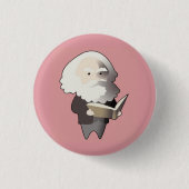 Chibi Karl Marx Ronde Button 3,2 Cm (Voorkant)