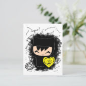 Chibi Kat Briefkaart (Staand voorkant)