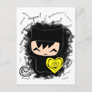 Chibi Kat Briefkaart