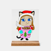 chibi katgirl acryl bord (Voorkant)