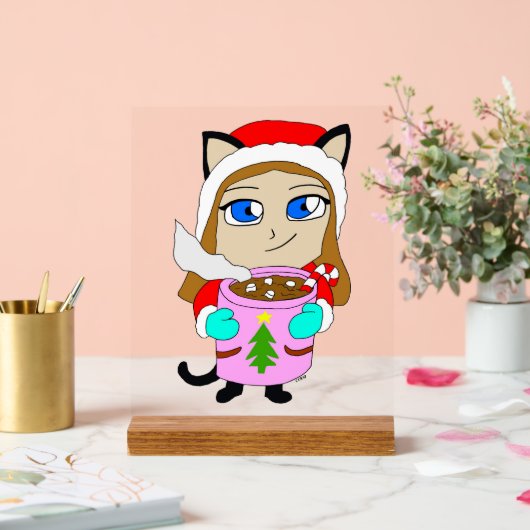 chibi katgirl acryl bord (Huwelijk)