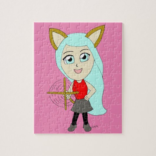 chibi katgirl legpuzzel (Verticaal)