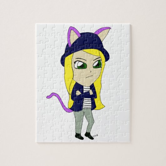 chibi katgirl legpuzzel (Verticaal)