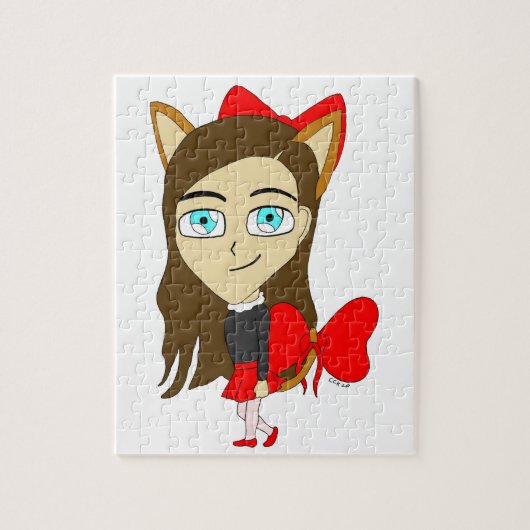 chibi katgirl legpuzzel (Verticaal)