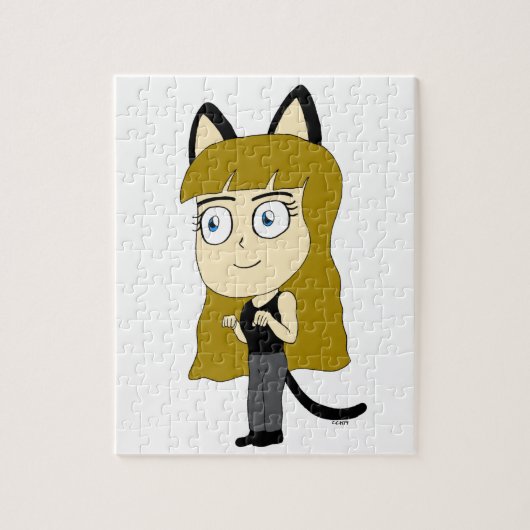 chibi katgirl legpuzzel (Verticaal)