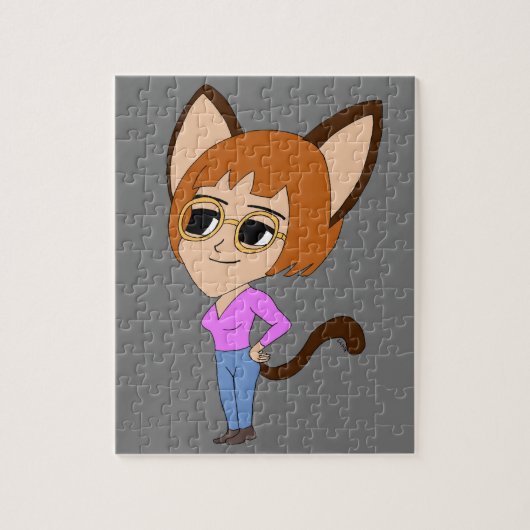 chibi katgirl legpuzzel (Verticaal)