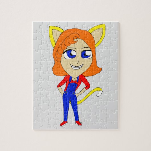 chibi katgirl legpuzzel (Verticaal)