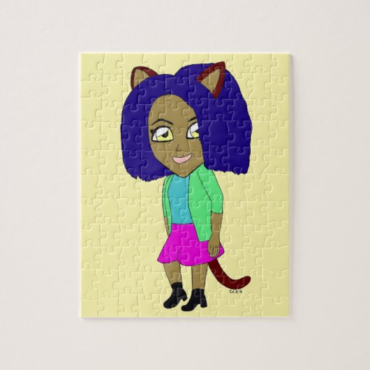 chibi katgirl legpuzzel (Verticaal)