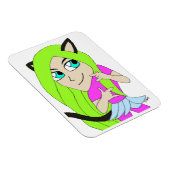chibi katgirl magneet (Rechterzijde)