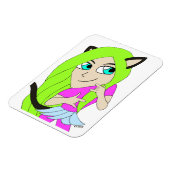chibi katgirl magneet (Linkerzijde)