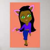 chibi katgirl poster (Voorkant)
